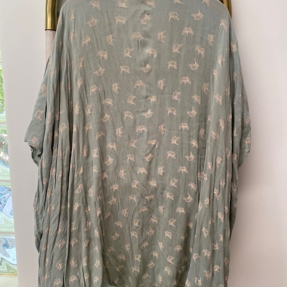 Symbology Unisex Festival Exclusive Mint Ginko Print Kimono Robe One Size - Picture 4 of 7